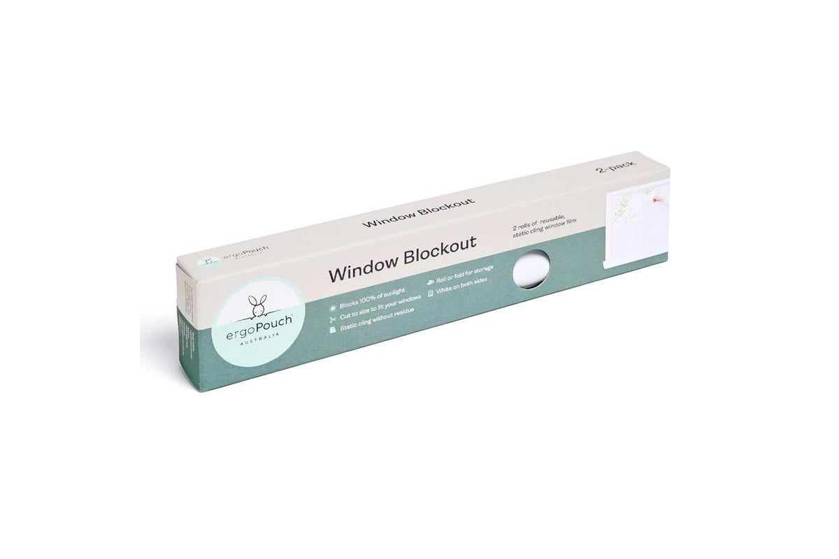 2pc Ergopouch 183cm Window Blackout Static-Cling Blinds Home Room Cover White