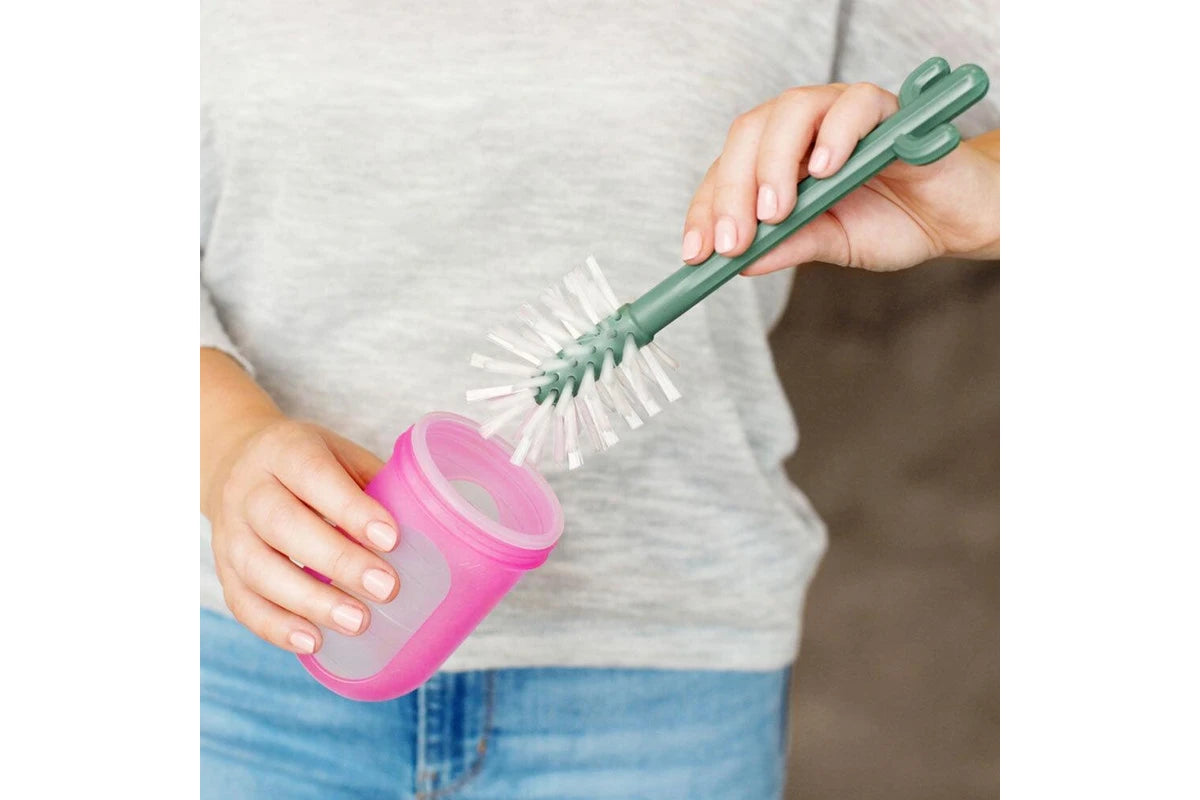 4pc Boon 24cm Cacti Brushes Feeding Baby Nipple Bottle Cleaning Brush Set Green