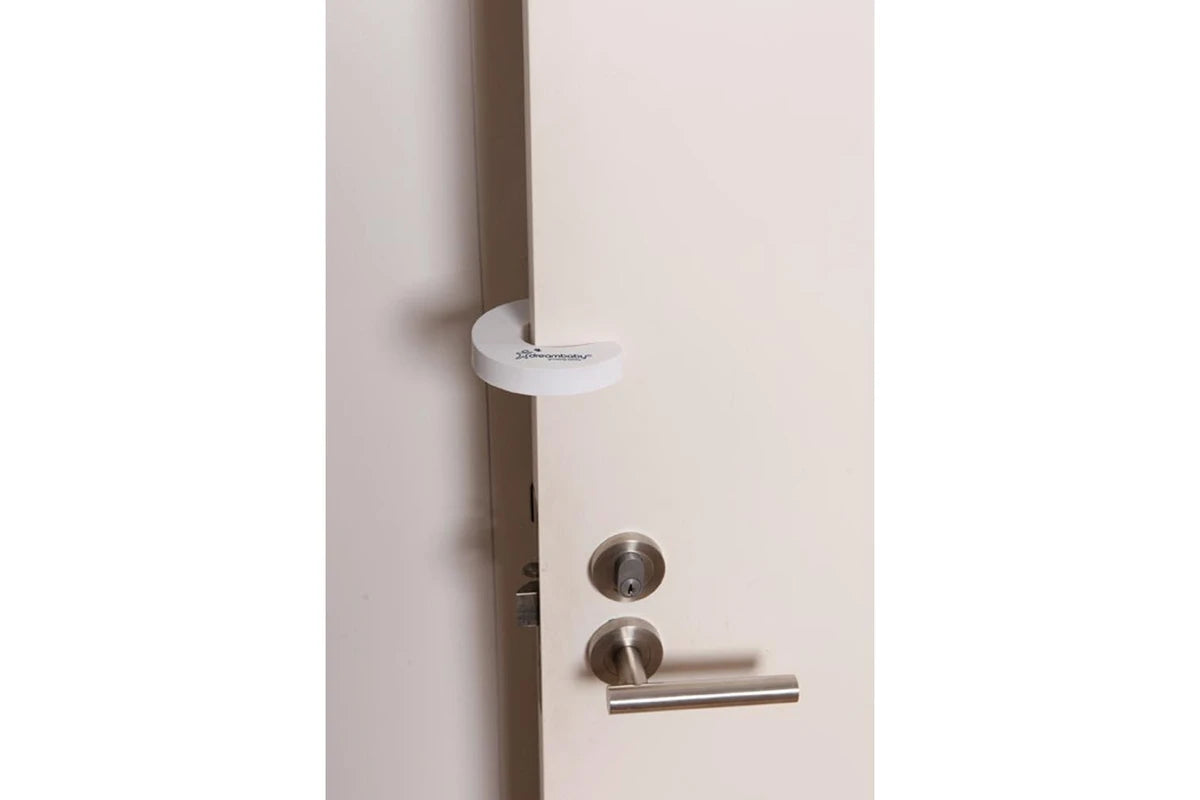 4x Dreambaby Portable Foam Baby Children Safety Slip-On Door Stopper 10cm White