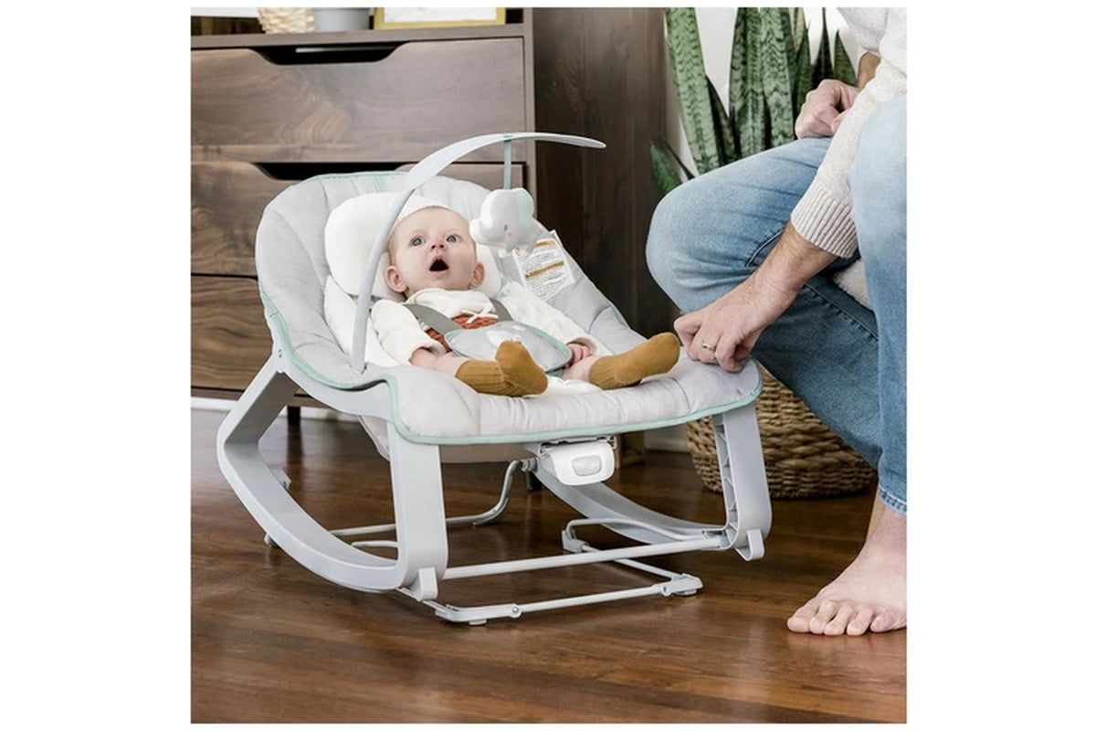 Ingenuity Keep Cozy 3-in-1 65cm Baby Grow w/ Me Bounce/Rocker Seat 0m+ Weaver