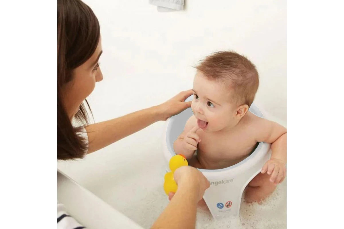 Anglecare Baby Infant Newborn Bathing Safety Support Ring Seat Chair Grey