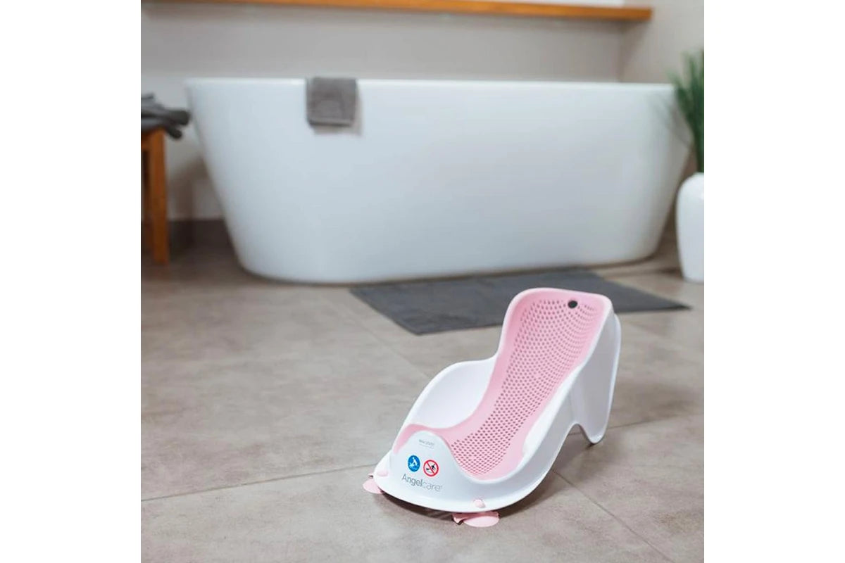 Angelcare Baby Infant Newborn Bath Shower Safety Support Cradle Seat Pink