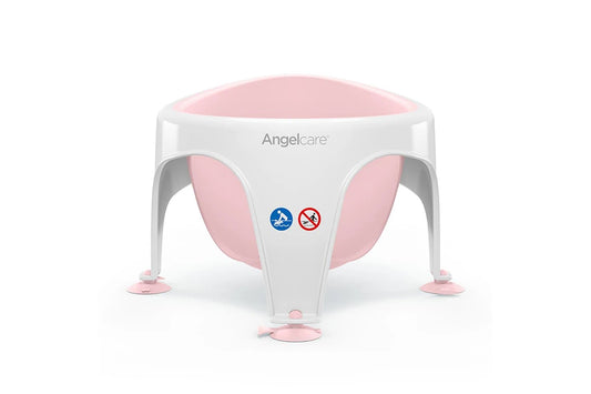 Anglecare Baby Infant Newborn Bathing Safety Support Ring Seat Chair Pink