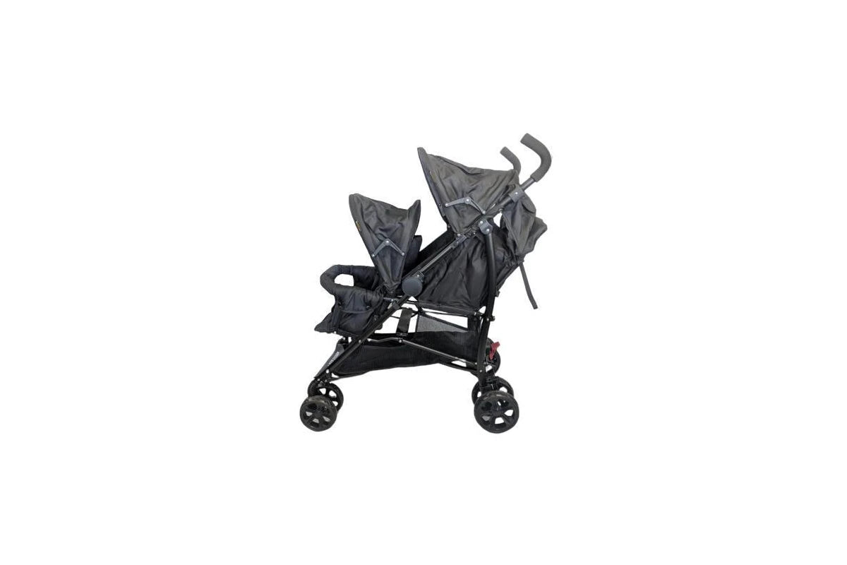 Aussie Baby Vitesse Deux Tandem Stroller - Black