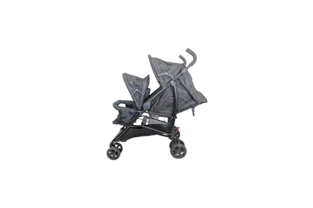 Aussie Baby Vitesse Deux Tandem Stroller - Black