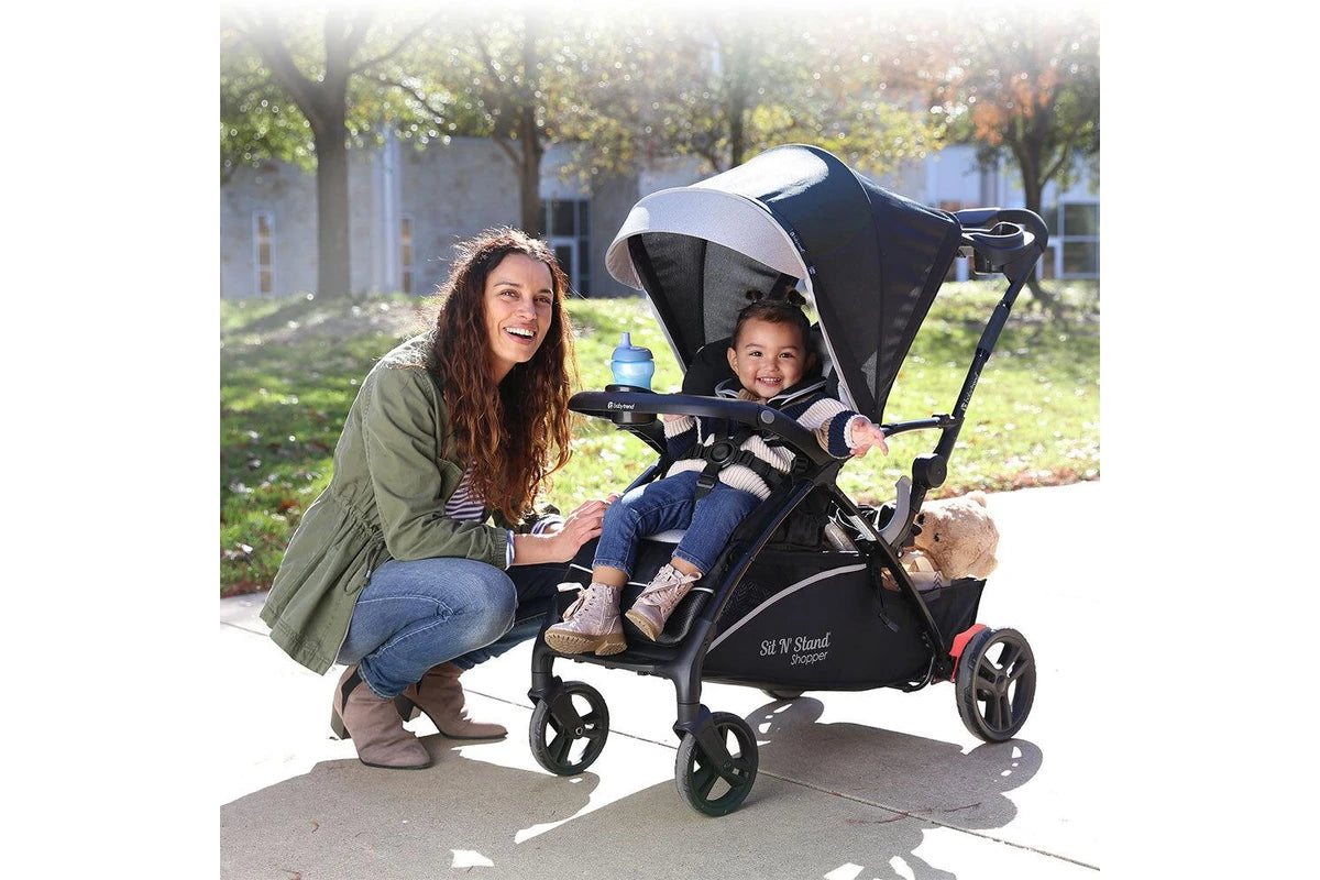 Baby Trend Sit N Stand Shopper Stroller/Pram w/Canopy Kids/Baby/Toddler Moondust