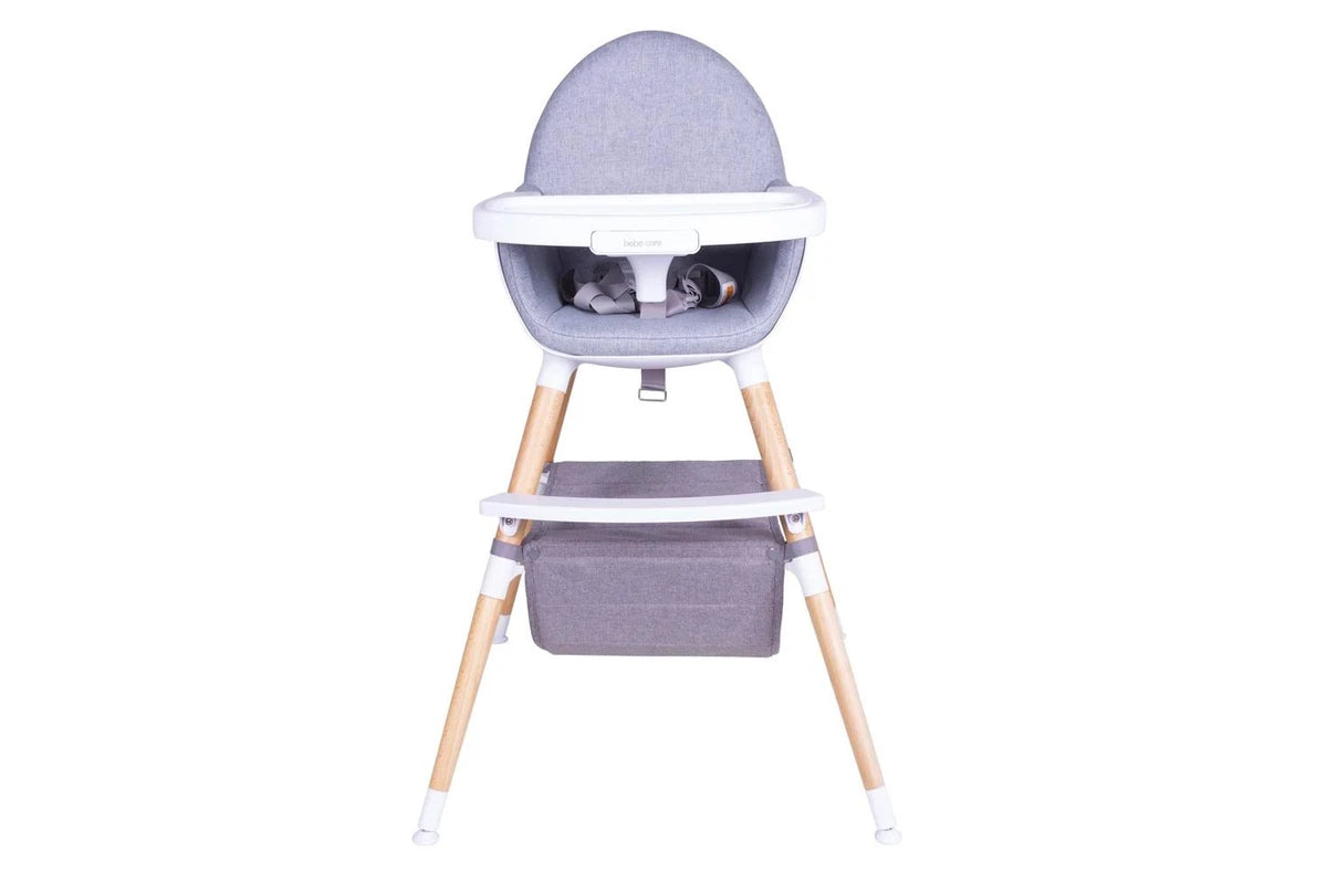 Bebe Care Zuri 6m+ Baby Toddler High Feeding Chair w Table Tray Natural