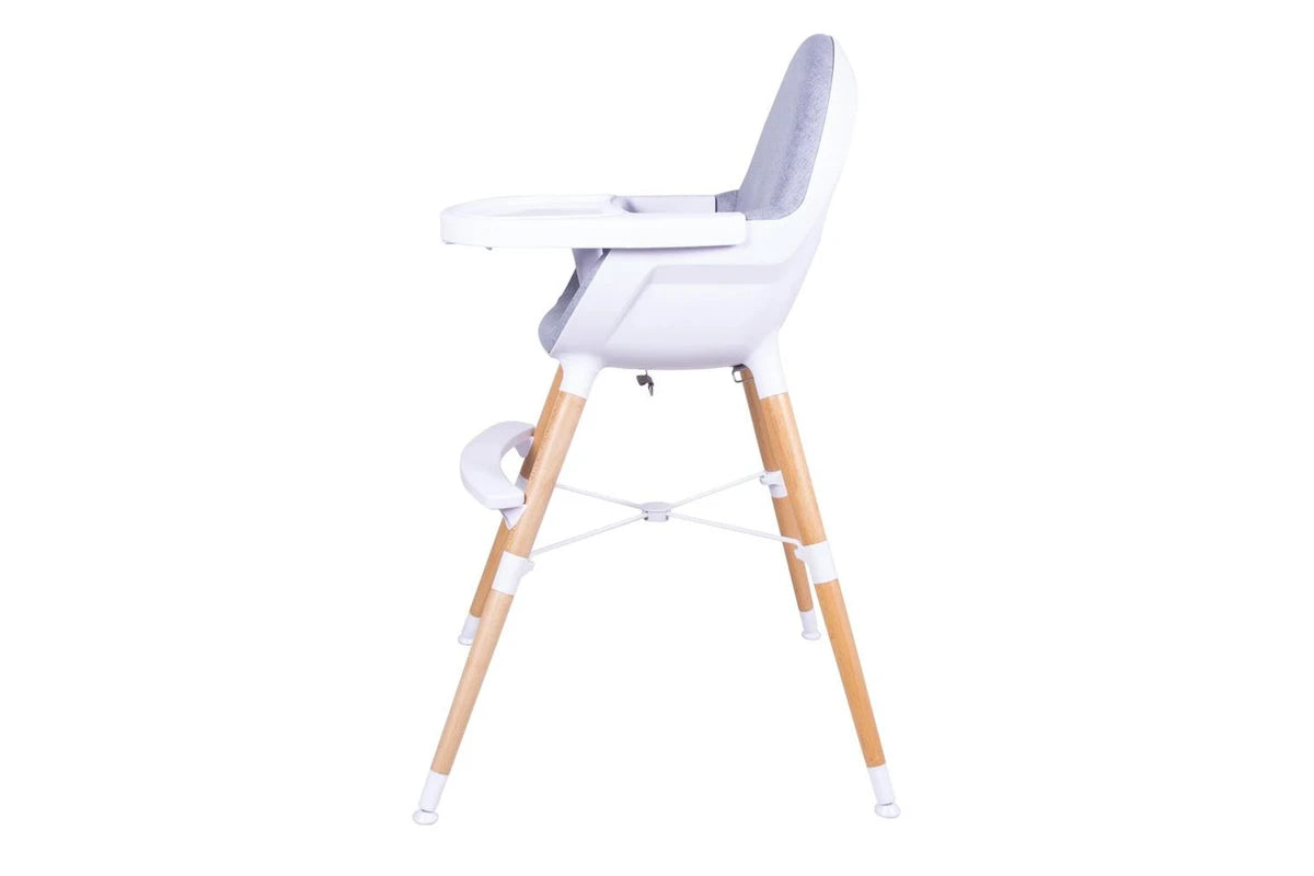 Bebe Care Zuri 6m+ Baby Toddler High Feeding Chair w Table Tray Natural