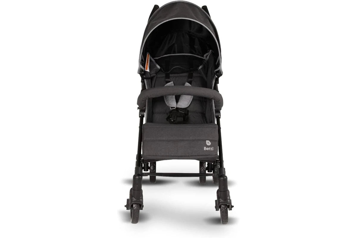 Betti Deluxe Baby Infant Granny Lightweight Folding Travel Stroller Pram Black