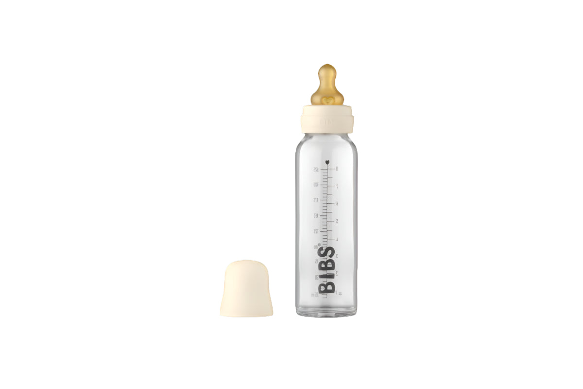 Bibs Glass Bottle Set 225ml Ivory