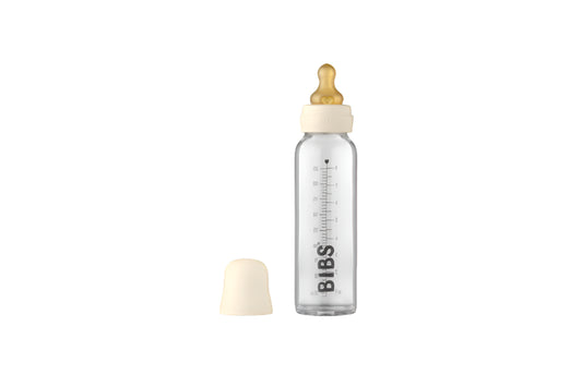 Bibs Glass Bottle Set 225ml Ivory
