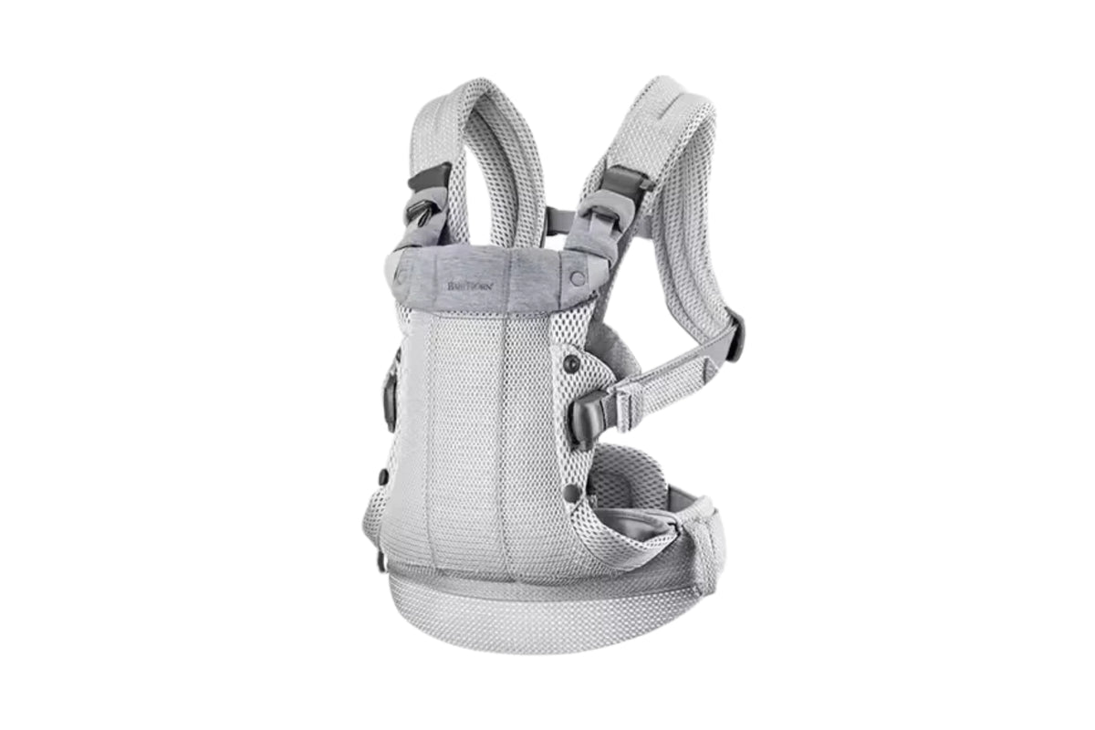 Ergonomic Baby Carrier Backpack Breathable Support Harmony Silver Gray