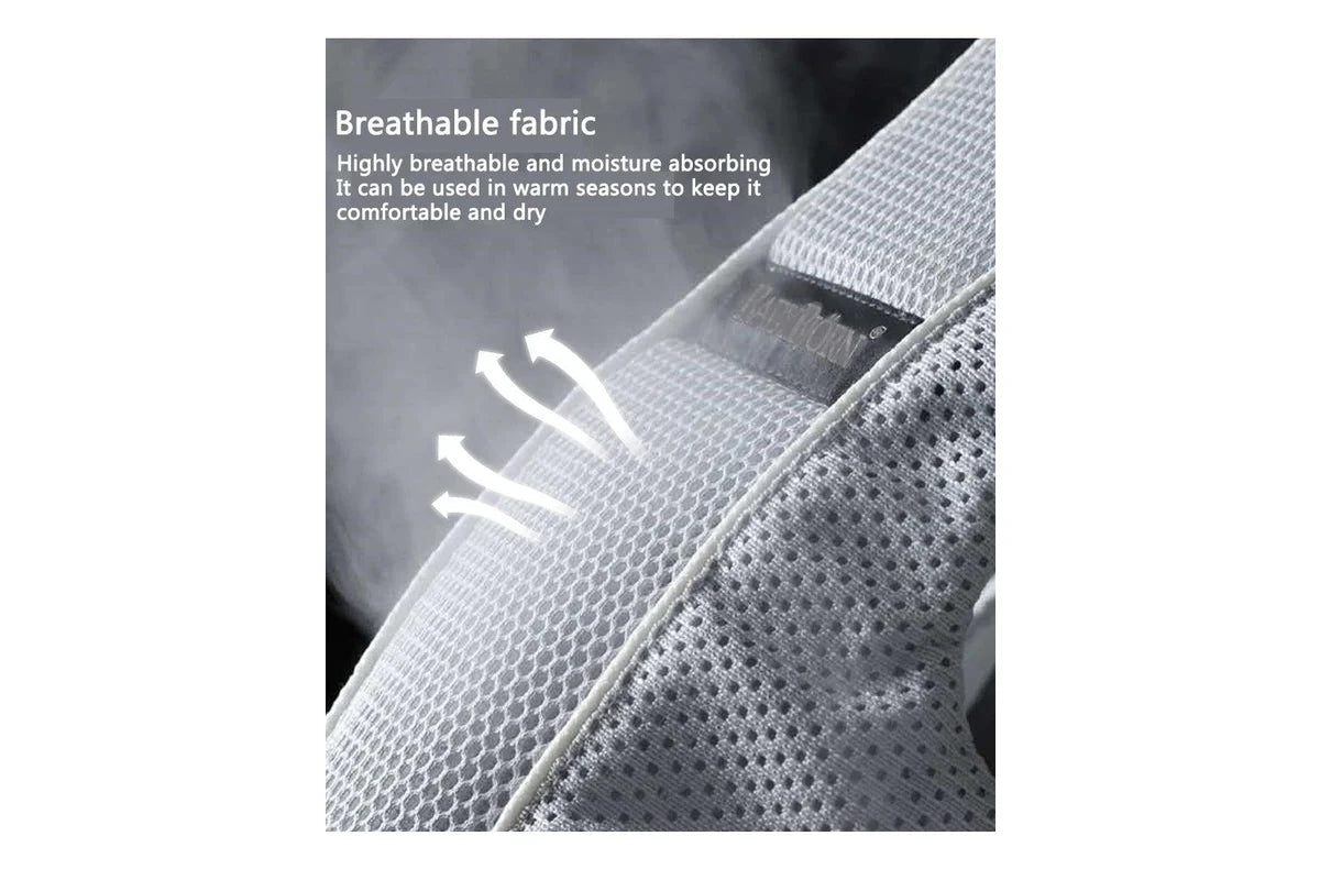 Ergonomic Baby Carrier Backpack Breathable Support Harmony Silver Gray