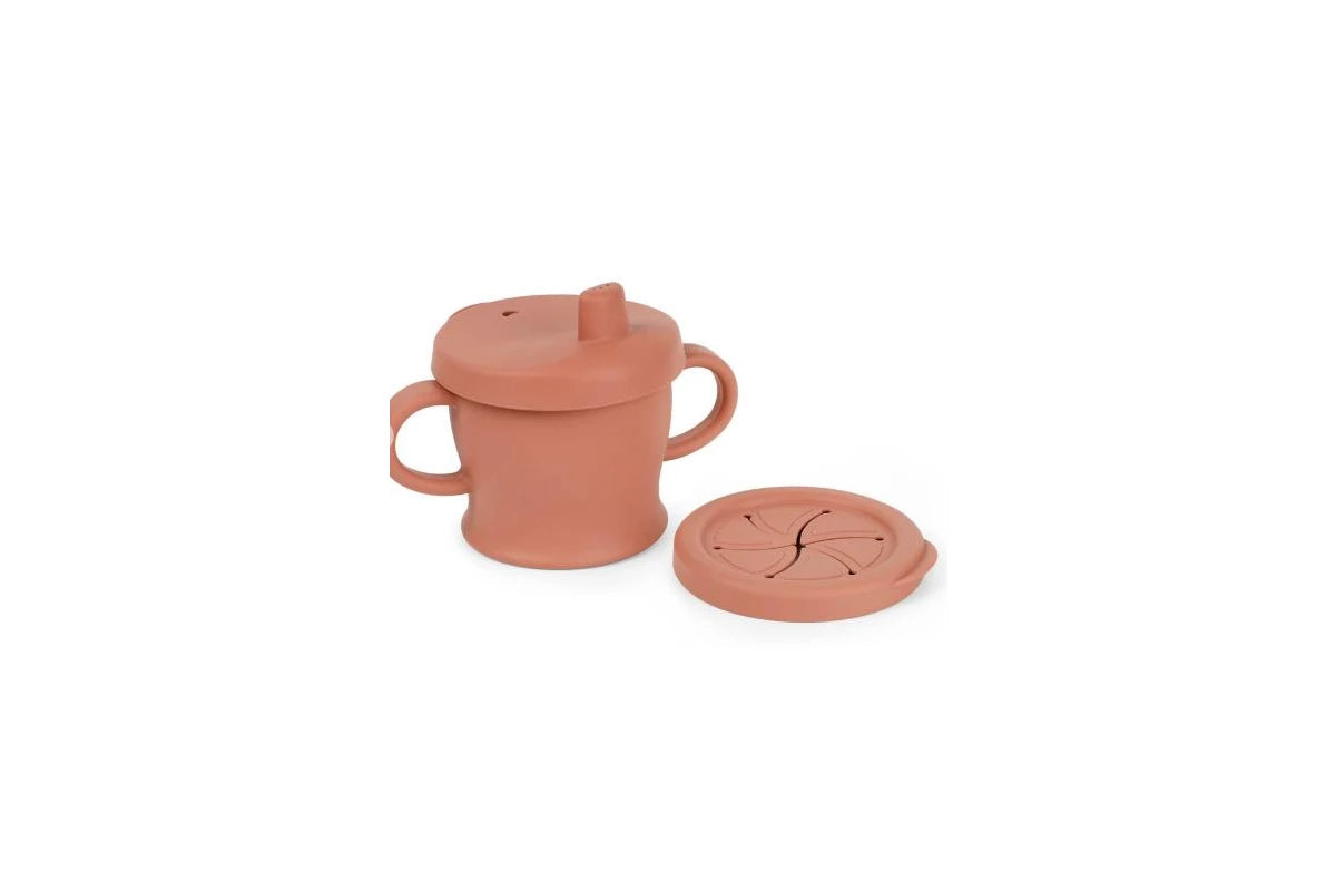 Haakaa Silicone Sip-N-Snack Cup - Blush, Rust, Suva Grey, Bluestone