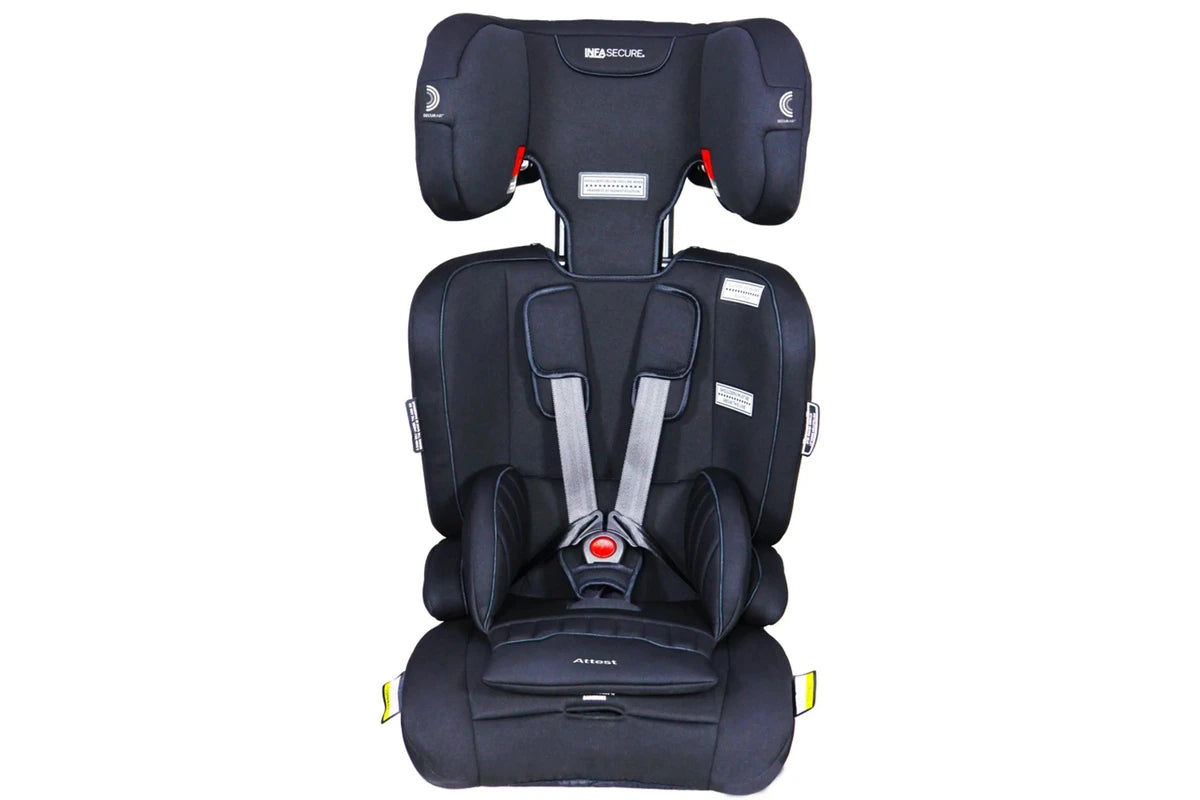 InfaSecure Attest Quantum Pro Black Convertible Booster Seat
