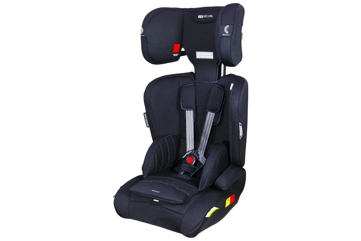 InfaSecure Attest Quantum Pro Black Convertible Booster Seat