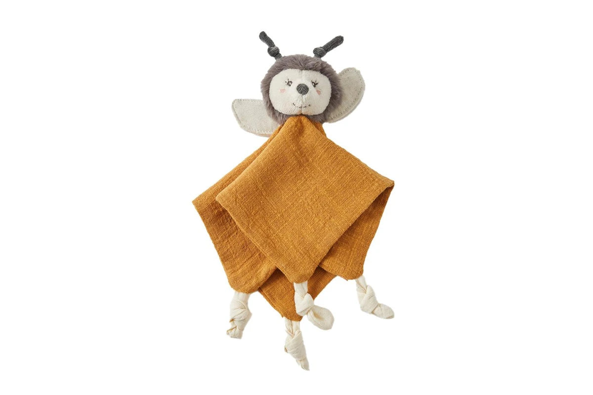 Jiggle & Giggle 23cm Bumble the Bee Comforter Soothing Blanket w Plush Brown