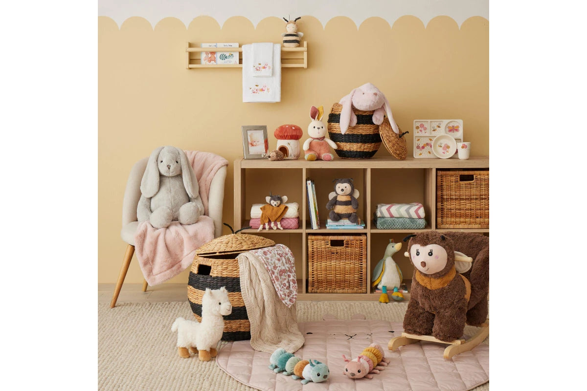 Jiggle & Giggle 23cm Bumble the Bee Comforter Soothing Blanket w Plush Brown