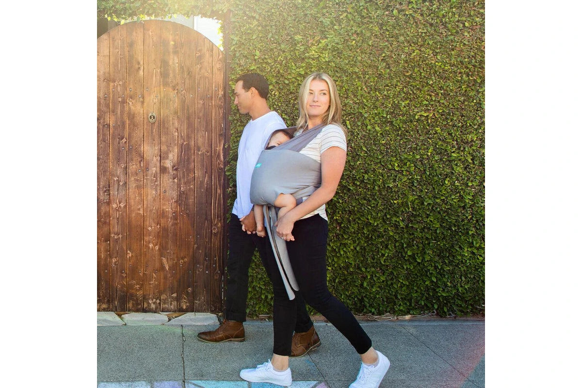 Moby Easy Wrap Smoked Pearl Hybrid Cotton Baby/Newborn/Infant Carrier Grey