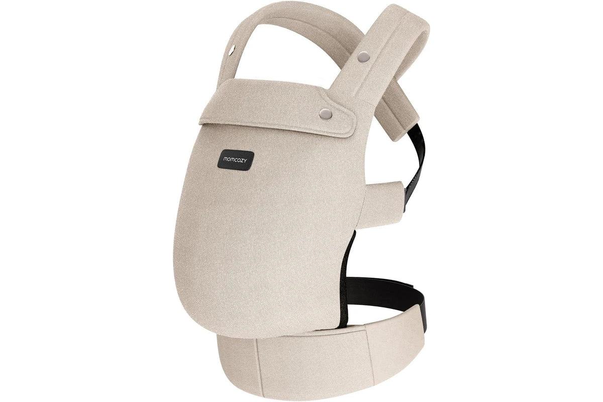 Momcozy Khaki Cotton 3 in 1 Lumbar Support Handsfree Baby Carrier 3-24Months NEW