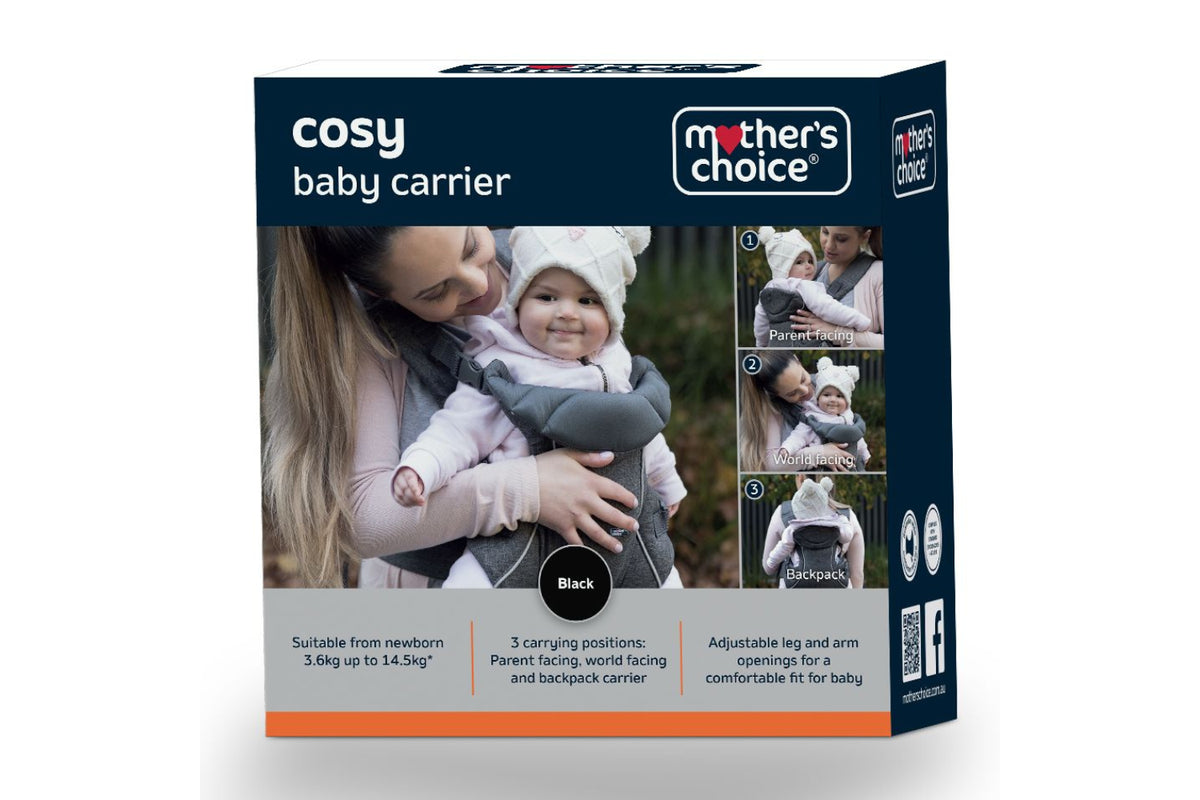 Mother's Choice Cosy Baby Carrier Black