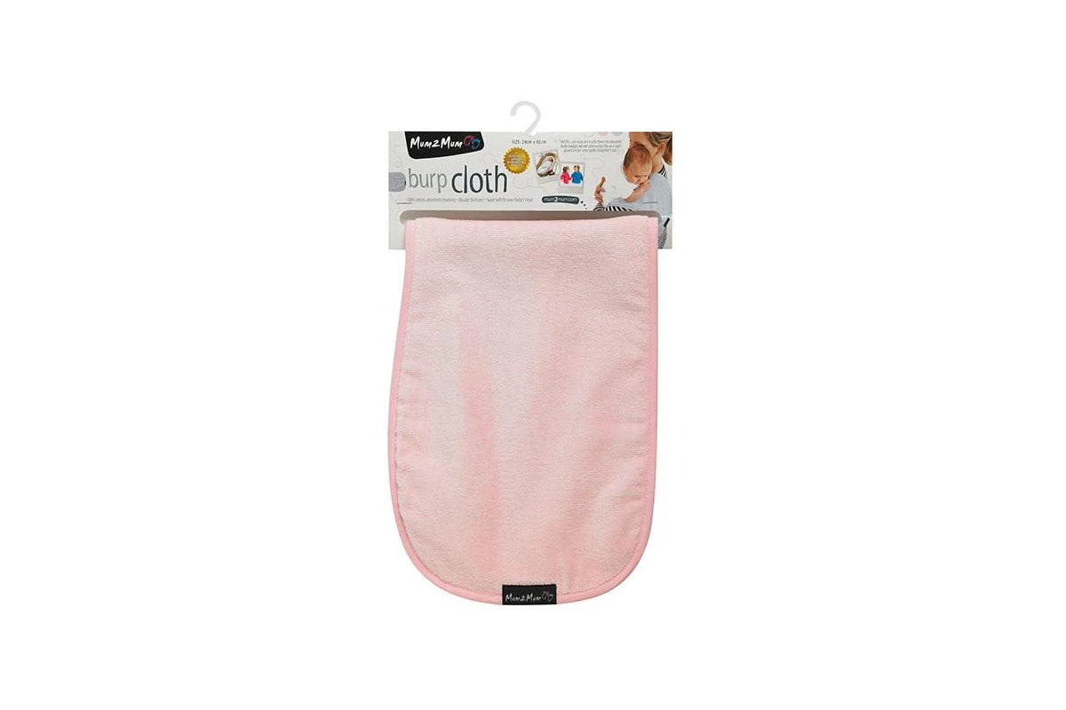 Mum 2 Mum Burp Cloth - Baby Pink