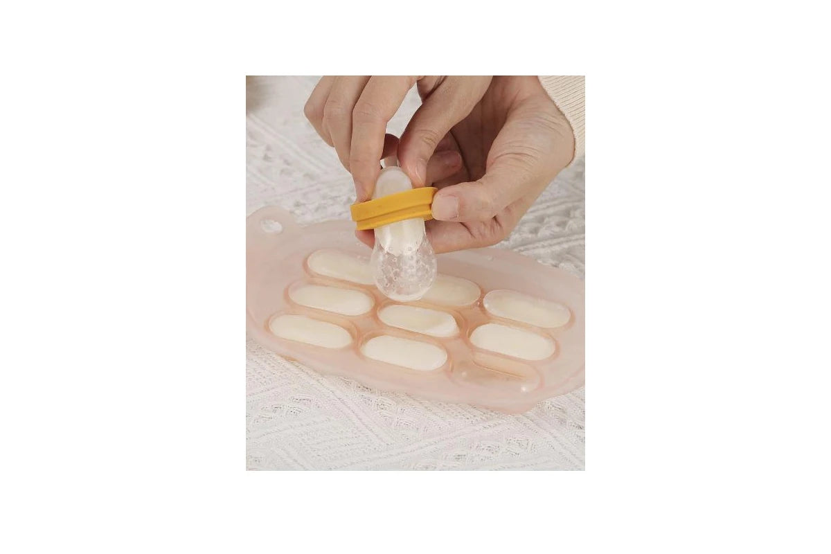 Haakaa Pineapple Silicone Nibble Tray - Blush, Peagreen, Banana (with Label Slot)