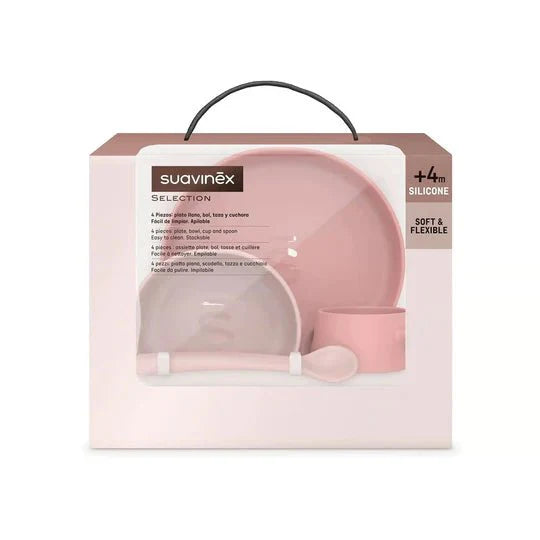 SUAVINEX - Silicone Feeding Set - 2 COLOURS