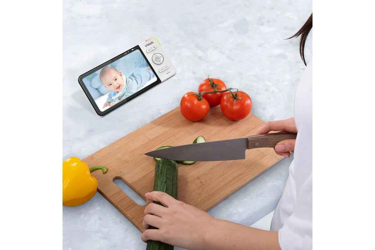 VTech 2-Camera 5 Inch HD Pan & Tilt Video Baby Monitor w Remote Access 720p