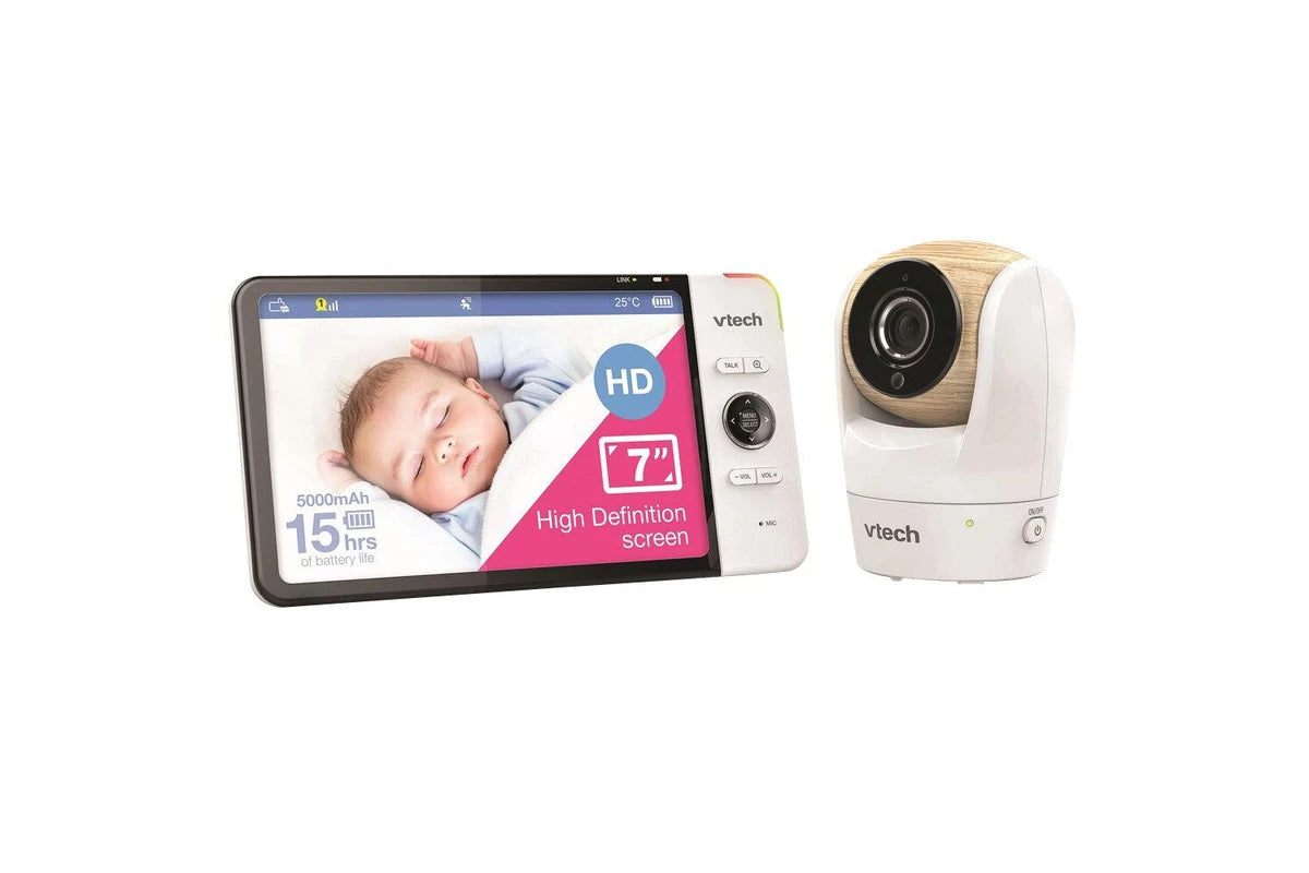 VTech BM7750HD 18cm HD Pan Tilt Full Colour Baby Monitor Video & Audio Camera