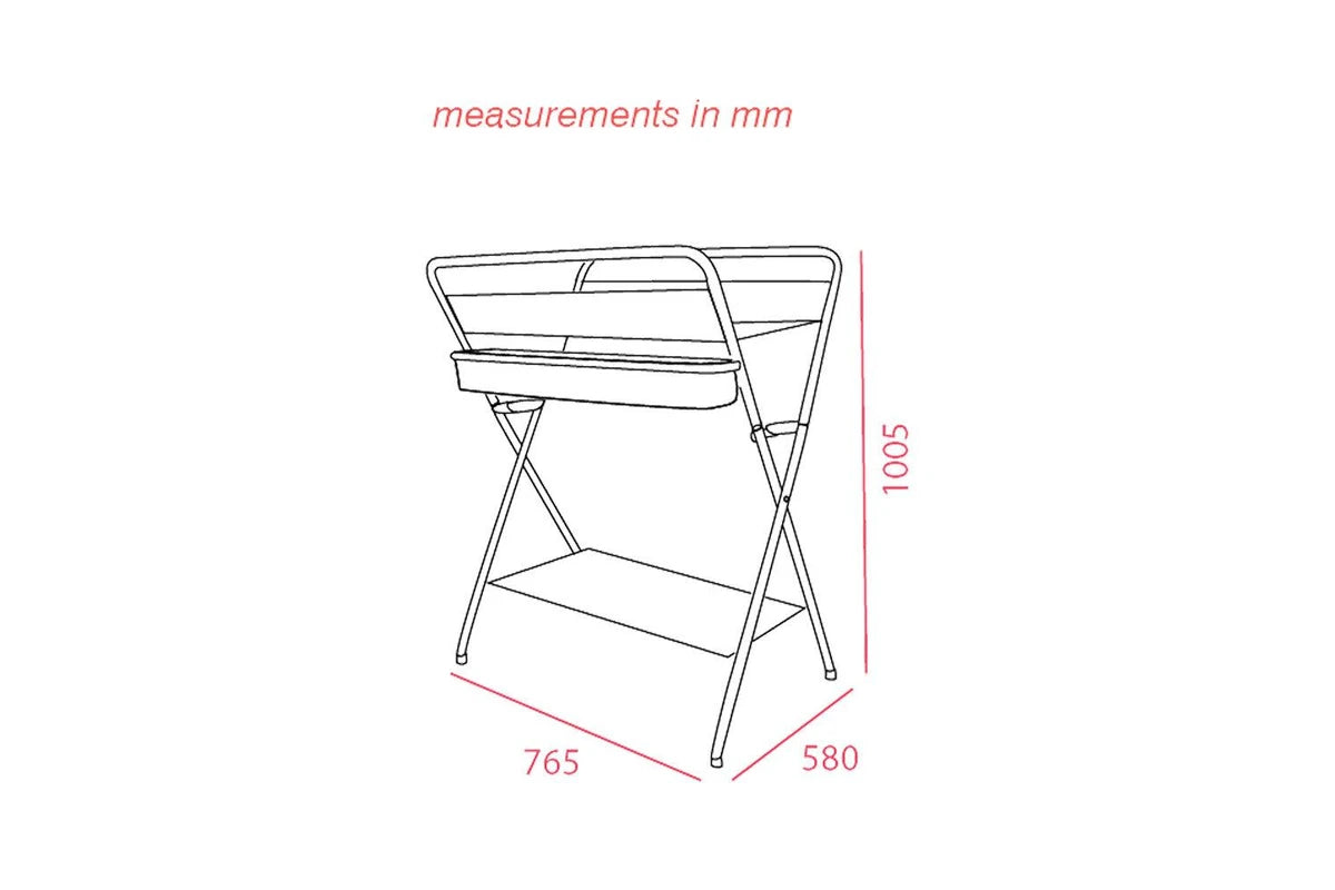 Valco Baby Change Table Folding Compact With Removable Mat Safety Harness Ivory