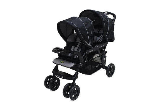 Veebee Doubletake Pram Tandem Twin Stroller Baby Infant Toddler Salt & Pepper