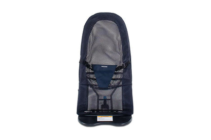Vee Bee Baby Minder Bouncer Cushioned Seat Navy Mesh 3-Point Harness Recline