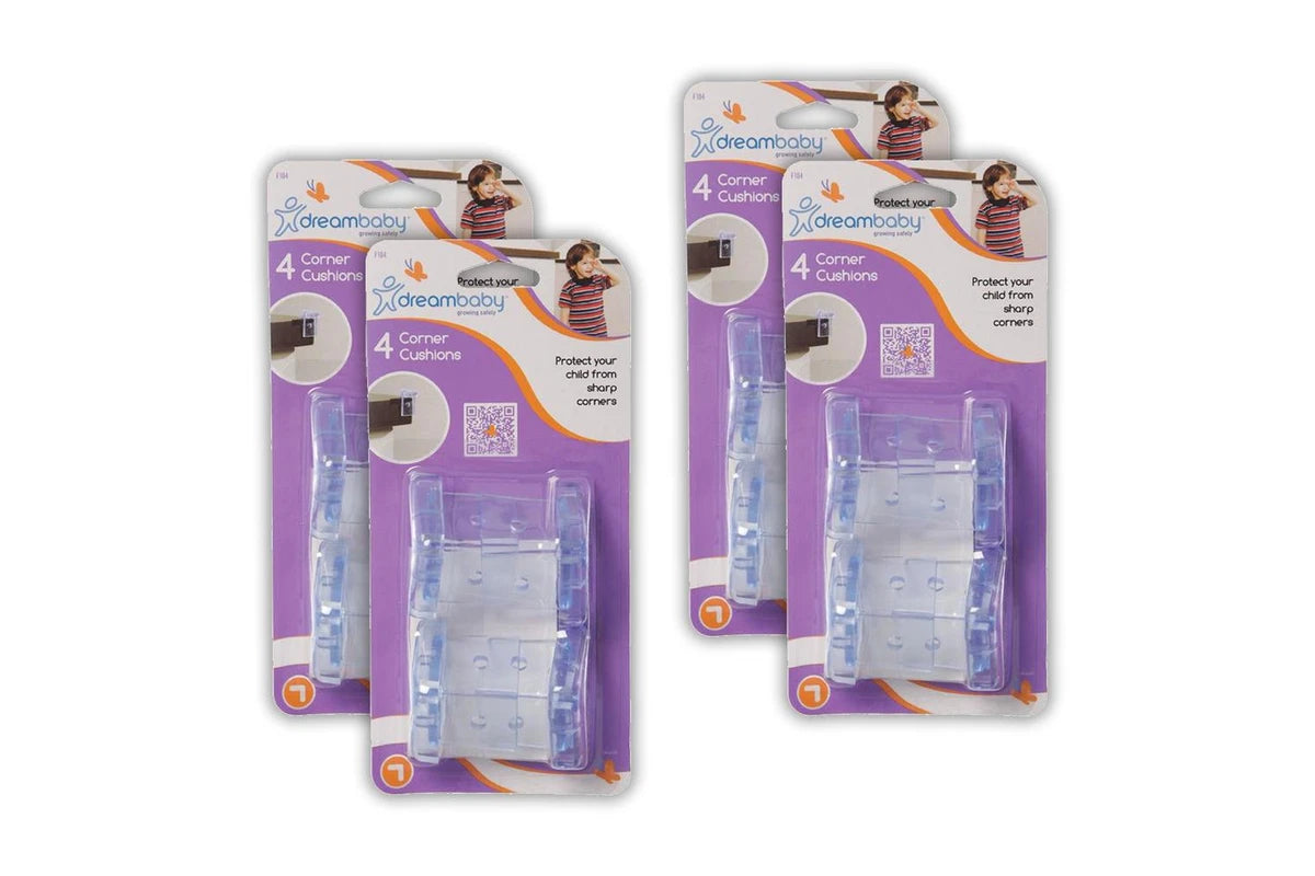 16pc Dreambaby Baby Children Safety Furniture Edge Soft Corner Cushion Pad Clear