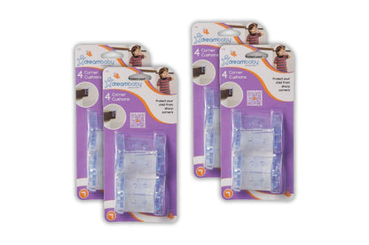 16pc Dreambaby Baby Children Safety Furniture Edge Soft Corner Cushion Pad Clear