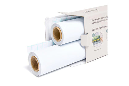 2pc Ergopouch 183cm Window Blackout Static-Cling Blinds Home Room Cover White