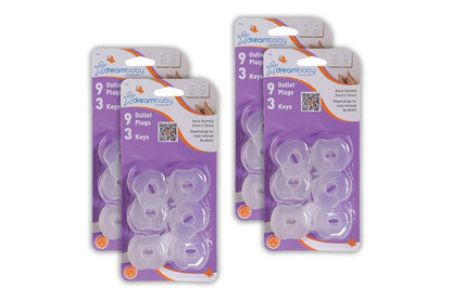 36pc Dreambaby Baby Child Safety Keyed Outlet Plugs w 3 Key Clear For AU NZ Plug