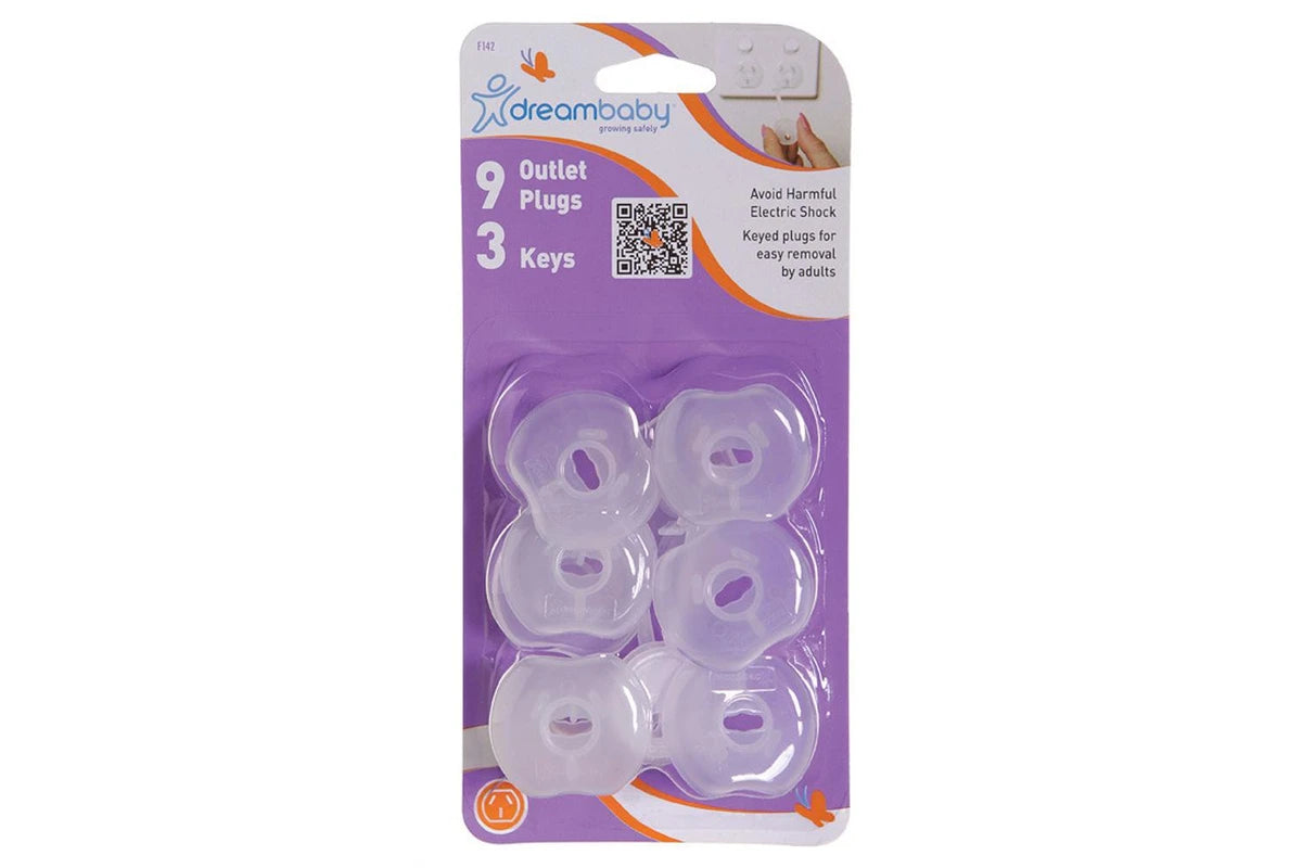 36pc Dreambaby Baby Child Safety Keyed Outlet Plugs w 3 Key Clear For AU NZ Plug