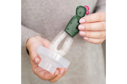4pc Boon 24cm Cacti Brushes Feeding Baby Nipple Bottle Cleaning Brush Set Green