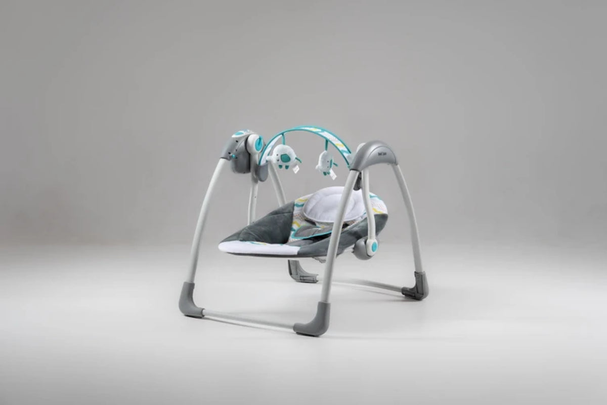 Love N Care Baby Musical Swing - Compact / Foldable with Toys & Sounds (Max 11 kg) Green