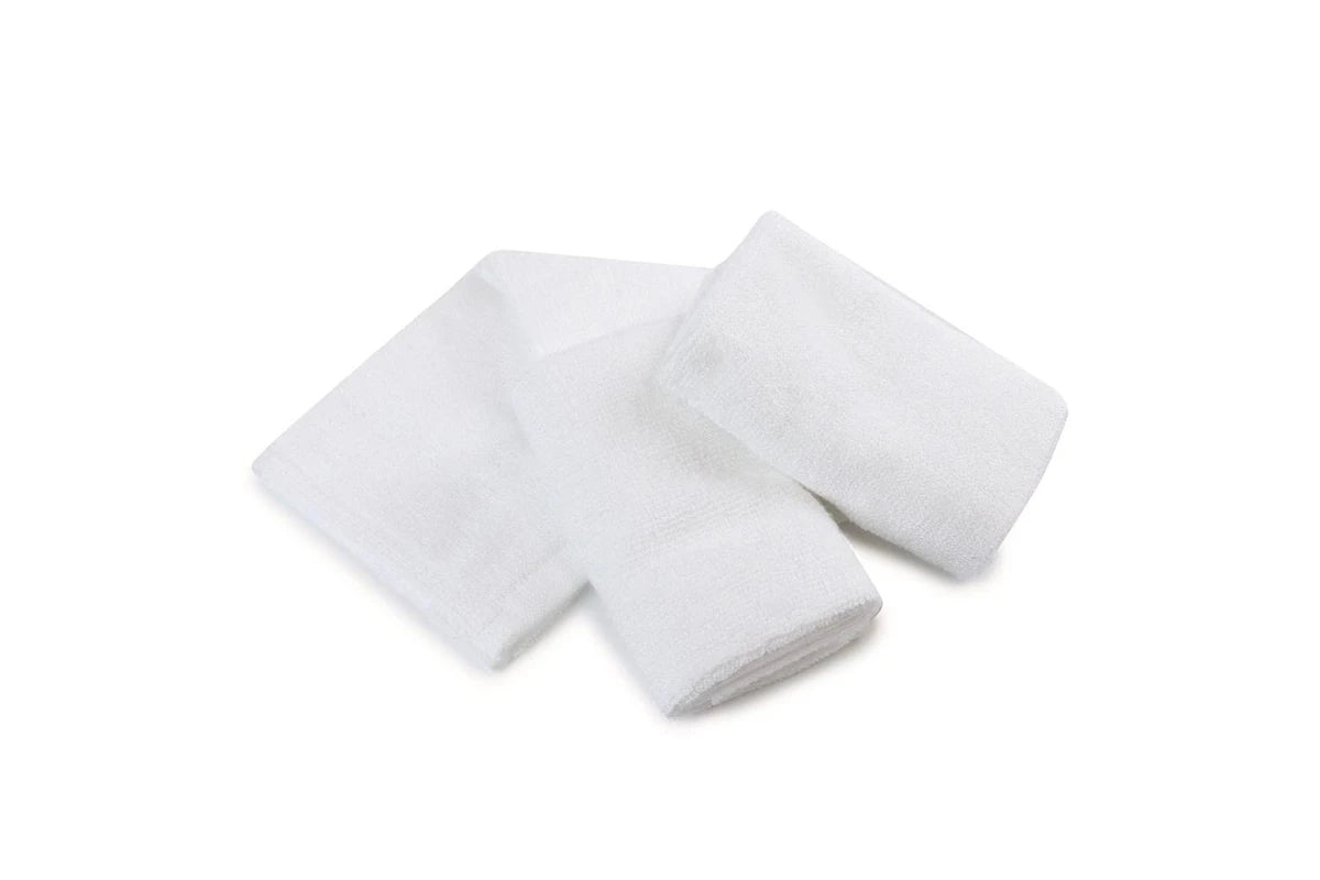 6pc Bubba Blue 25cm Square Bamboo Face Washer Set Soft Baby Towel Cloth White