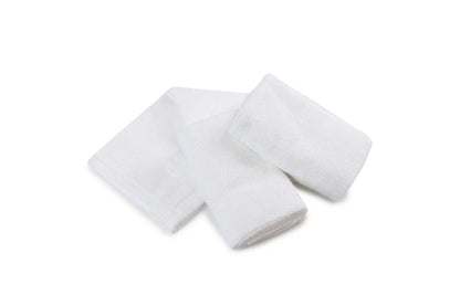 6pc Bubba Blue 25cm Square Bamboo Face Washer Set Soft Baby Towel Cloth White