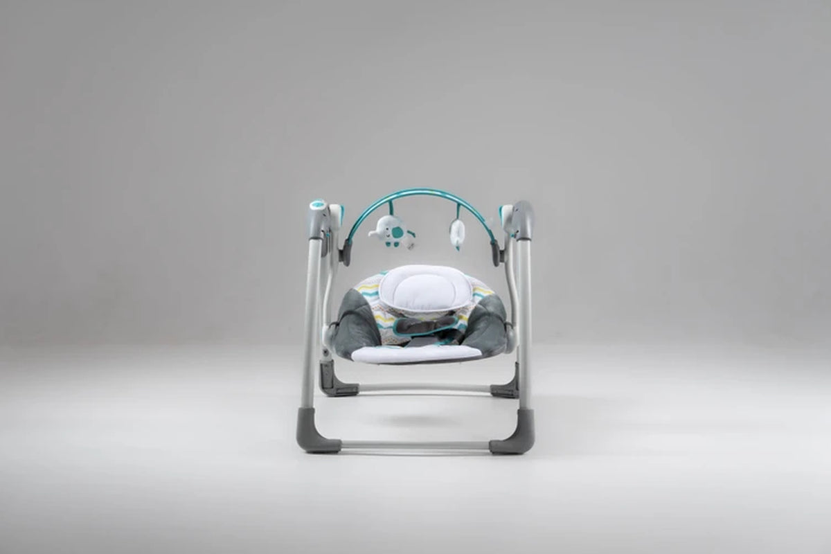 Love N Care Baby Musical Swing - Compact / Foldable with Toys & Sounds (Max 11 kg) Green