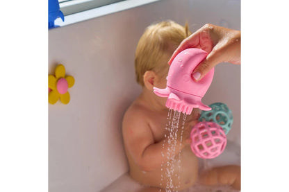 Annabel Trends Silicone Baby Bath Time Toy Rocket Squid & Octopus Lion Combo Set