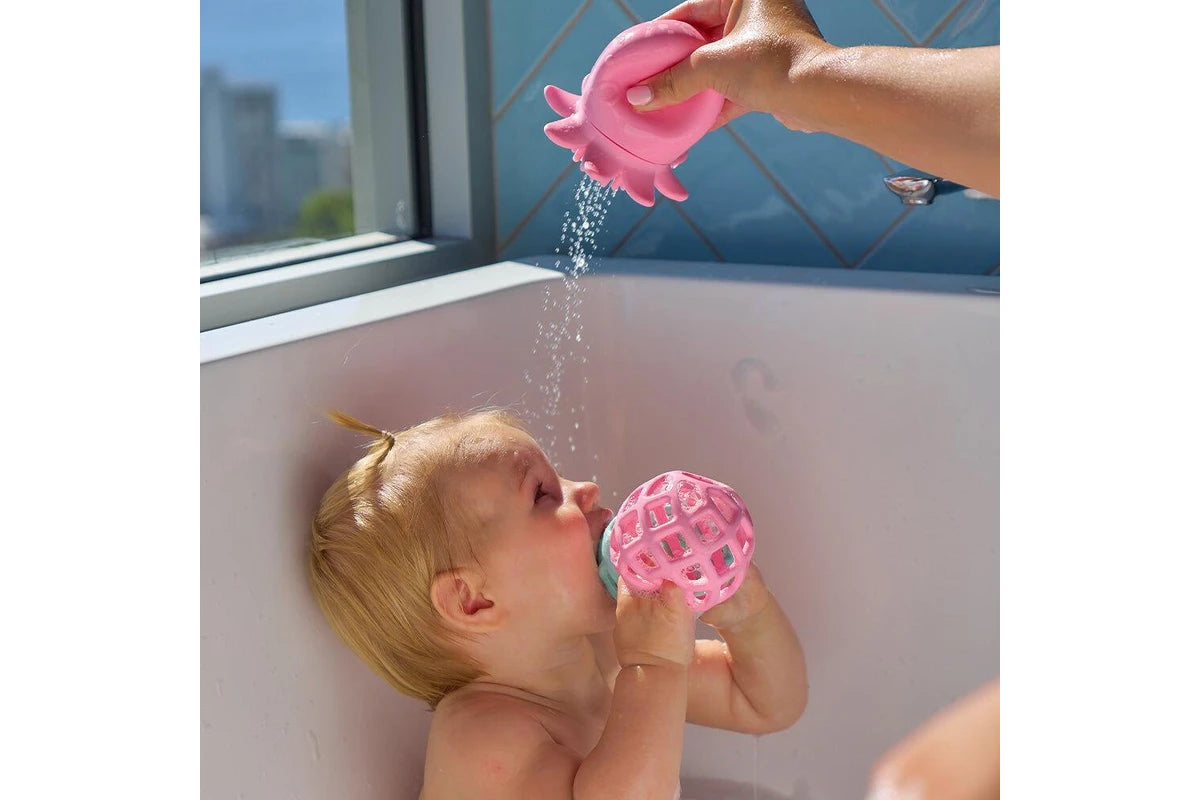 Annabel Trends Silicone Baby Bath Time Toy Rocket Squid & Octopus Lion Combo Set
