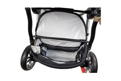 Aussie Baby REIS 4 Wheel Pram - Black