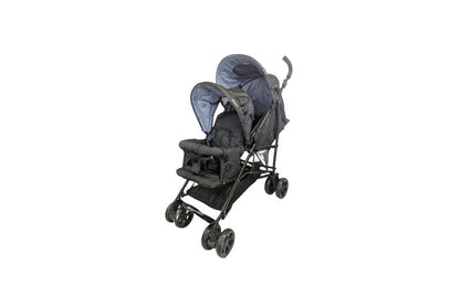 Aussie Baby Vitesse Deux Tandem Stroller - Black