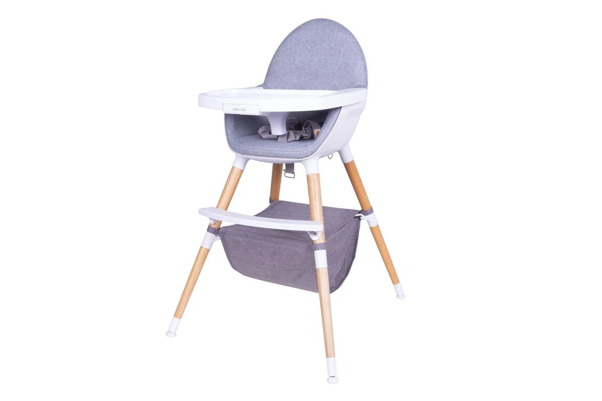 Bebe Care Zuri 6m+ Baby Toddler High Feeding Chair w Table Tray Natural