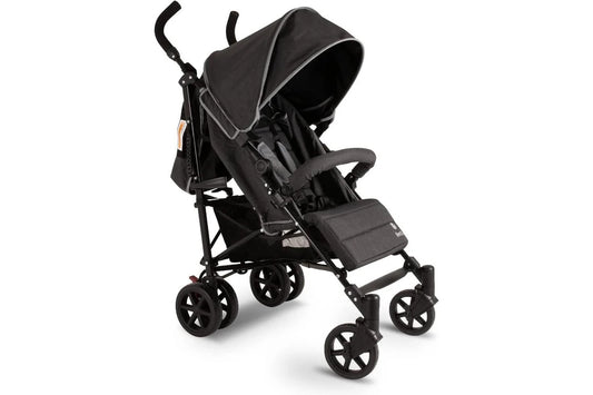 Betti Deluxe Baby Infant Granny Lightweight Folding Travel Stroller Pram Black