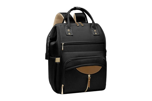 Bopeep Nappy Changing Bag Mummy Backpack Baby Diaper Bag Travel Waterproof Black